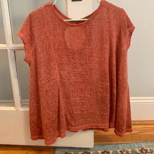 burnt orange boutique top